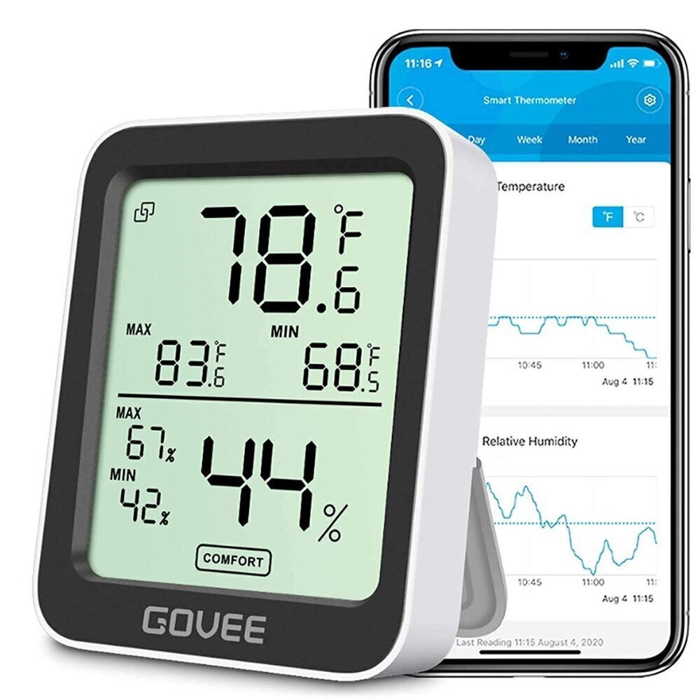 Digital Hygrometer Indoor Thermometer Room H5075, Bluetooth Temperature